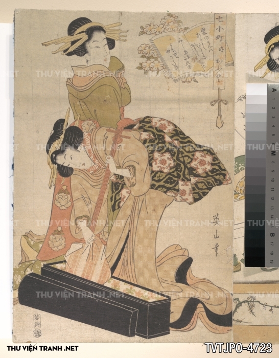 Tranh phong cách Ukiyo-e Nhật Bản cổ