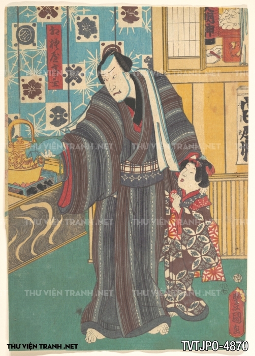 Tranh Ukiyo-e Nhật Bản cổ 1