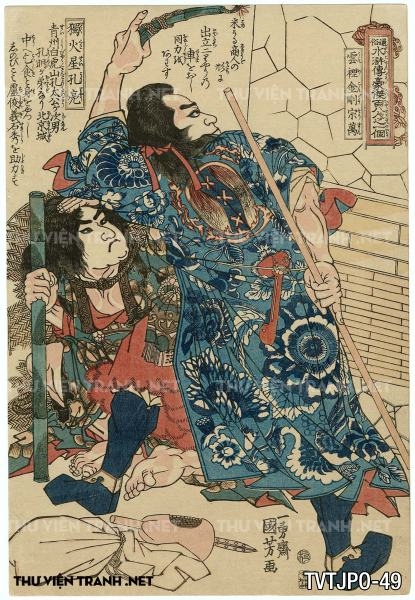 Tranh khắc gỗ cổ Nhật Bản- tác giả Utagawa Kuniyoshi