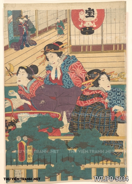 Tranh Ukiyo-e Nhật Bản cổ 3