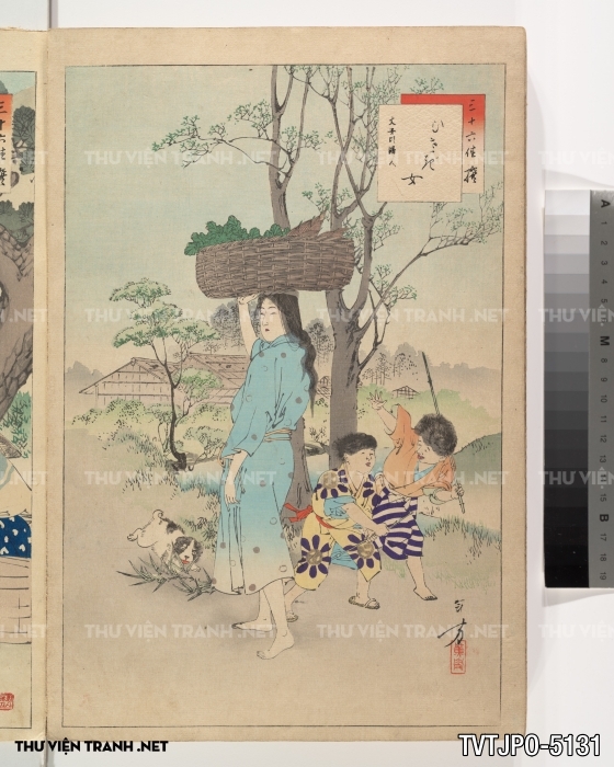 Tranh phong cách Ukiyo-e Nhật Bản cổ