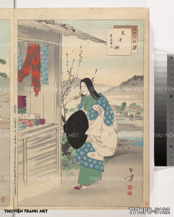 Tranh phong cách Ukiyo-e Nhật Bản cổ