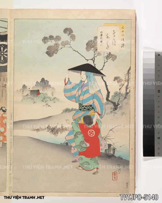 Tranh phong cách Ukiyo-e Nhật Bản cổ