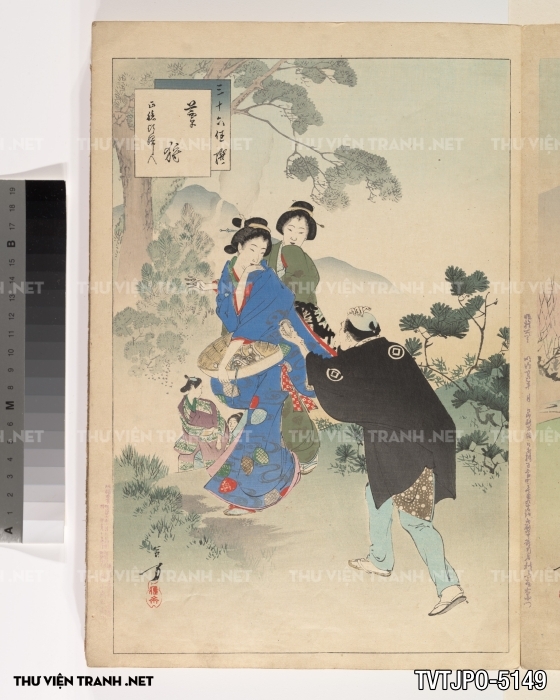 Tranh phong cách Ukiyo-e Nhật Bản cổ