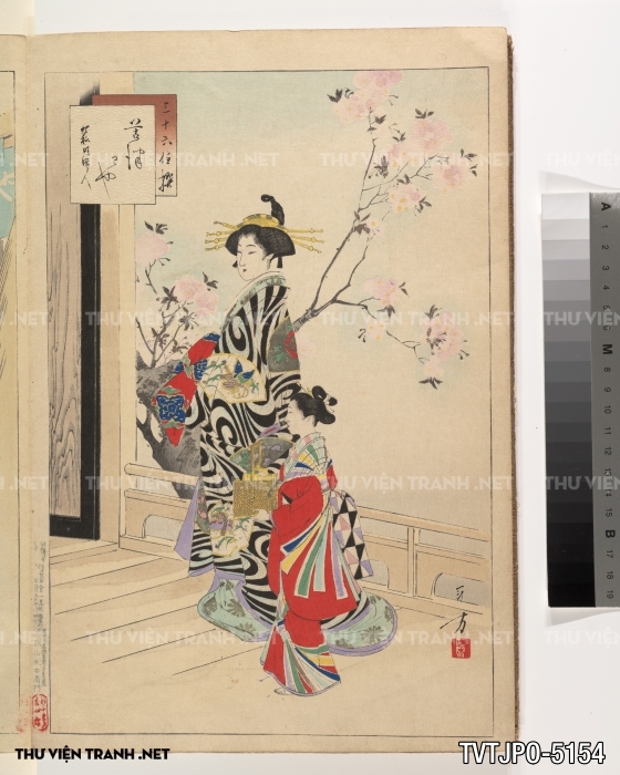 Tranh phong cách Ukiyo-e Nhật Bản cổ