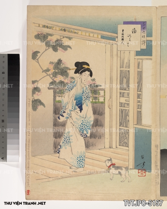 Tranh phong cách Ukiyo-e Nhật Bản cổ