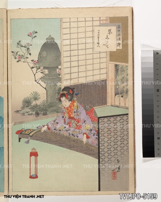 Tranh phong cách Ukiyo-e Nhật Bản cổ