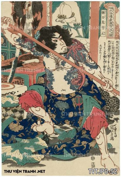 Tranh khắc gỗ cổ Nhật Bản- tác giả Utagawa Kuniyoshi