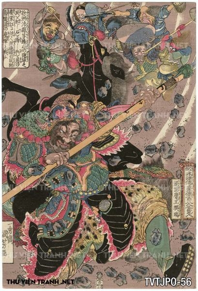 Tranh khắc gỗ cổ Nhật Bản- tác giả Utagawa Kuniyoshi