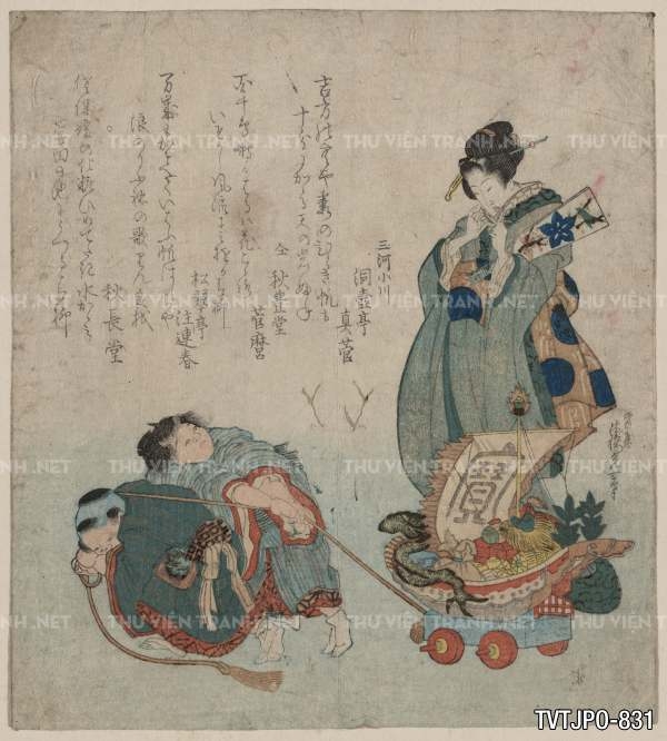 Ancient Japanese woodblock prints- Tranh khắc gỗ cổ Nhật Bản
