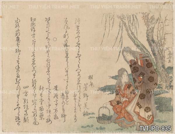Ancient Japanese woodblock prints- Tranh khắc gỗ cổ Nhật Bản
