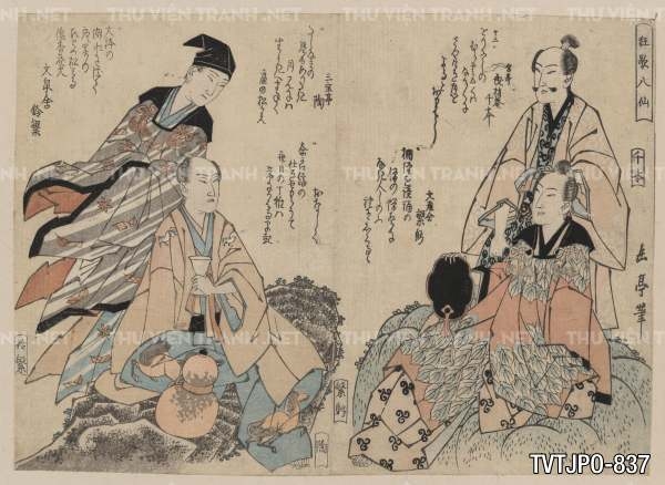Ancient Japanese woodblock prints- Tranh khắc gỗ cổ Nhật Bản