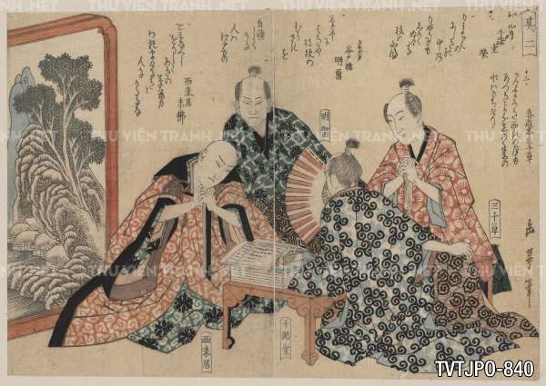 Ancient Japanese woodblock prints- Tranh khắc gỗ cổ Nhật Bản