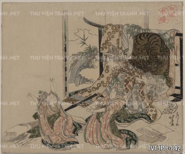 Ancient Japanese woodblock prints- Tranh khắc gỗ cổ Nhật Bản