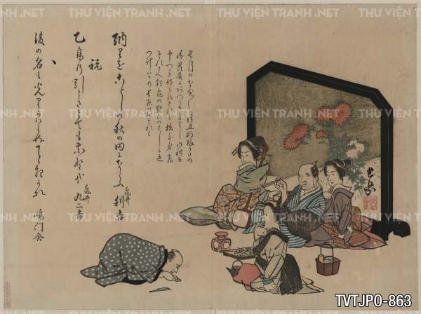 Ancient Japanese woodblock prints- Tranh khắc gỗ cổ Nhật Bản