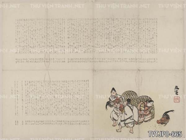 Ancient Japanese woodblock prints- Tranh khắc gỗ cổ Nhật Bản