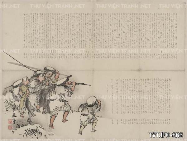 Ancient Japanese woodblock prints- Tranh khắc gỗ cổ Nhật Bản