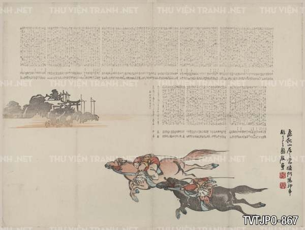 Ancient Japanese woodblock prints- Tranh khắc gỗ cổ Nhật Bản
