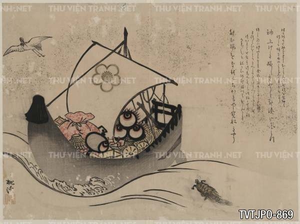Ancient Japanese woodblock prints- Tranh khắc gỗ cổ Nhật Bản