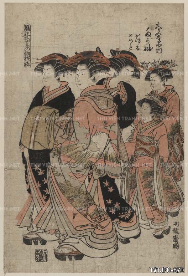Ancient Japanese woodblock prints- Tranh khắc gỗ cổ Nhật Bản
