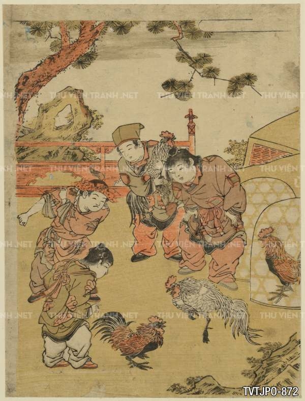 Ancient Japanese woodblock prints- Tranh khắc gỗ cổ Nhật Bản
