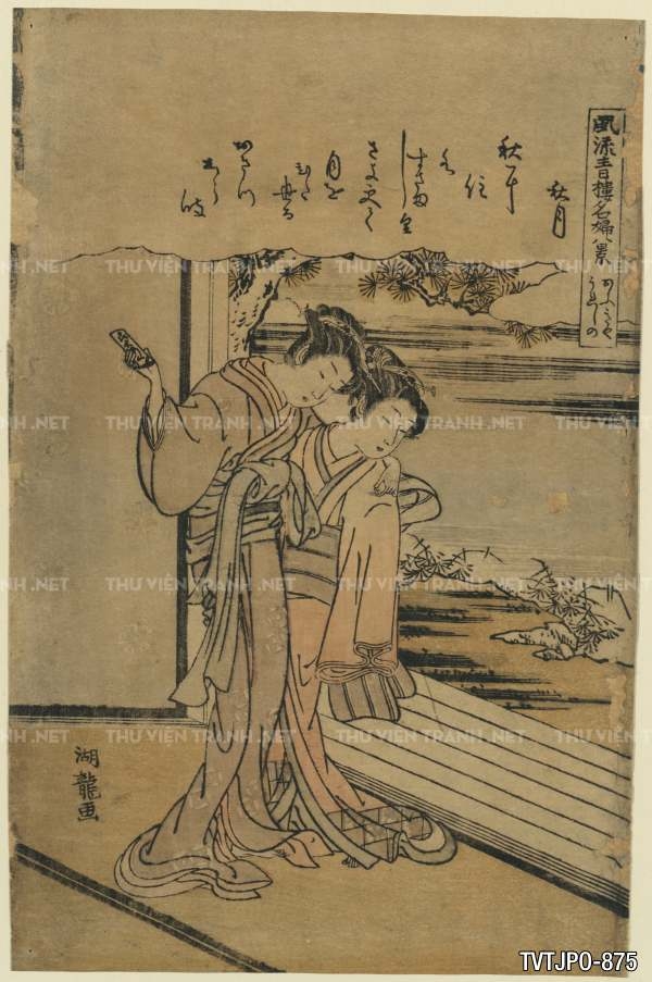 Ancient Japanese woodblock prints- Tranh khắc gỗ cổ Nhật Bản
