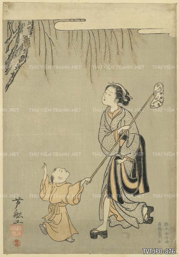 Ancient Japanese woodblock prints- Tranh khắc gỗ cổ Nhật Bản