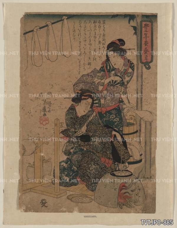 Ancient Japanese woodblock prints- Tranh khắc gỗ cổ Nhật Bản