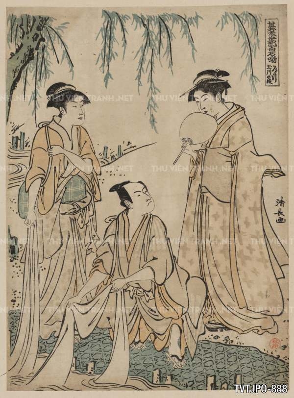 Ancient Japanese woodblock prints- Tranh khắc gỗ cổ Nhật Bản