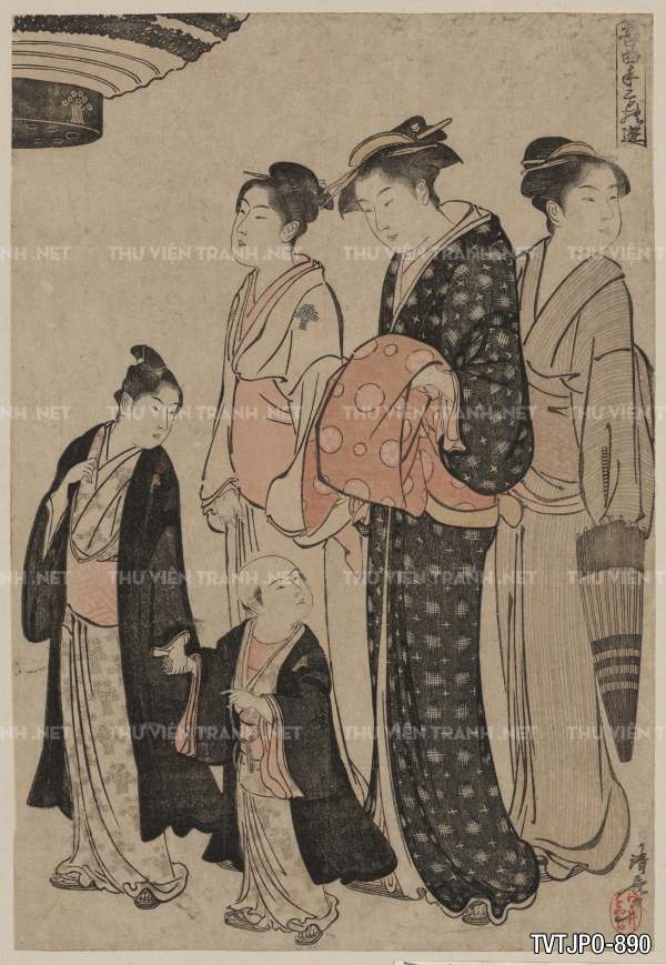 Ancient Japanese woodblock prints- Tranh khắc gỗ cổ Nhật Bản