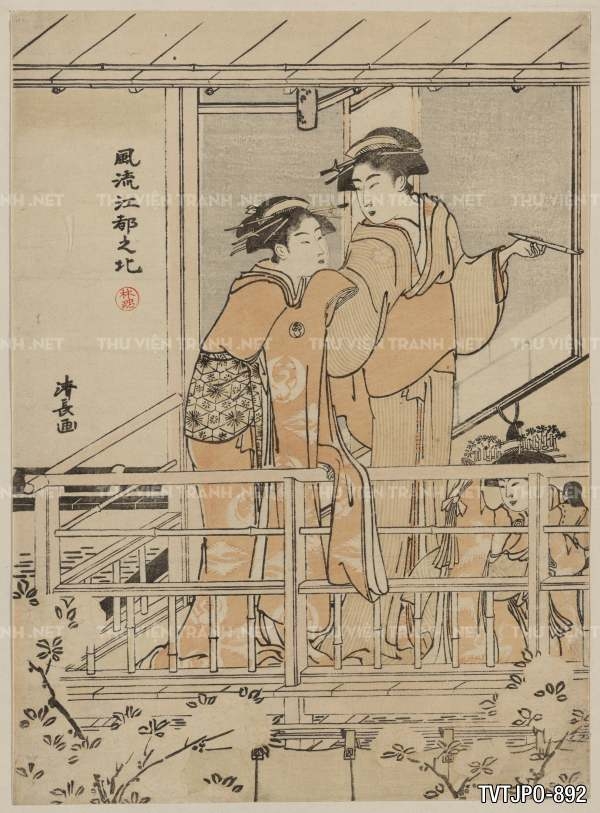 Ancient Japanese woodblock prints- Tranh khắc gỗ cổ Nhật Bản