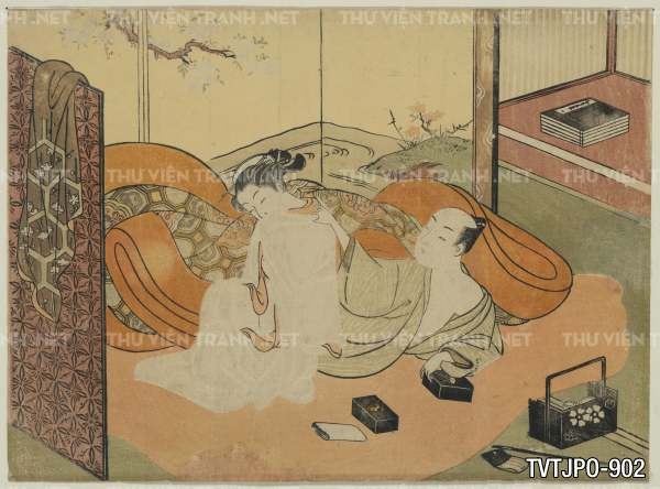 Ancient Japanese woodblock prints- Tranh khắc gỗ cổ Nhật Bản