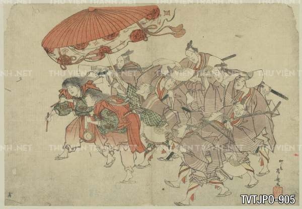 Ancient Japanese woodblock prints- Tranh thiếu nữ Nhật Bản xưa