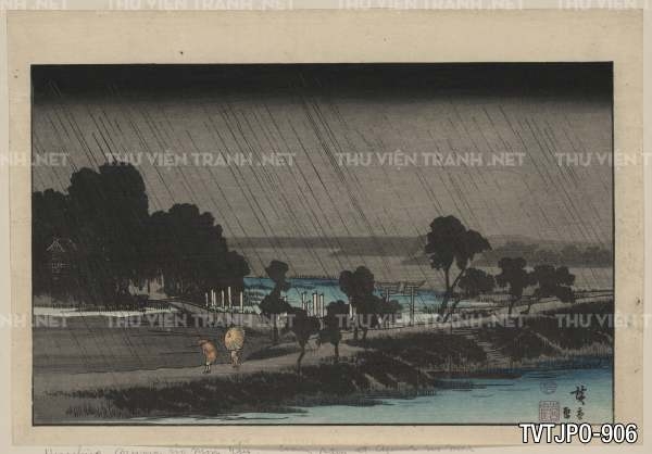 Ancient Japanese woodblock prints- Tranh thiếu nữ Nhật Bản xưa