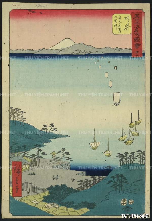 Ancient Japanese woodblock prints- Tranh phong cảnh Nhật Bản xưa