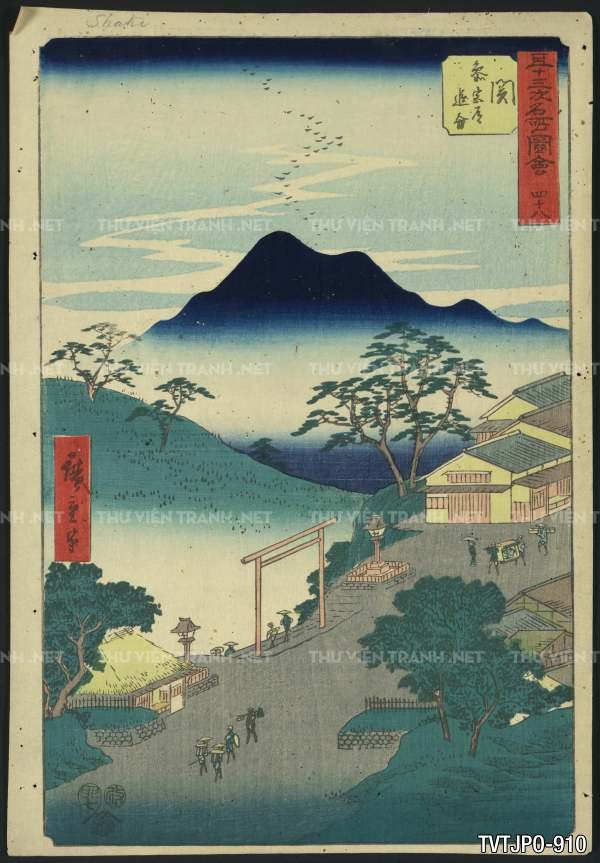 Ancient Japanese woodblock prints- Tranh phong cảnh Nhật Bản xưa