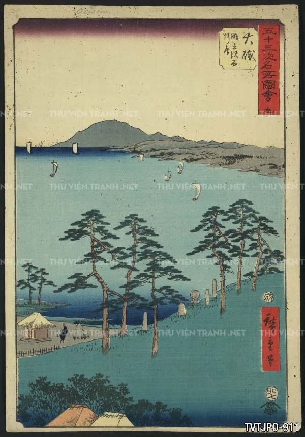 Ancient Japanese woodblock prints- Tranh phong cảnh Nhật Bản xưa