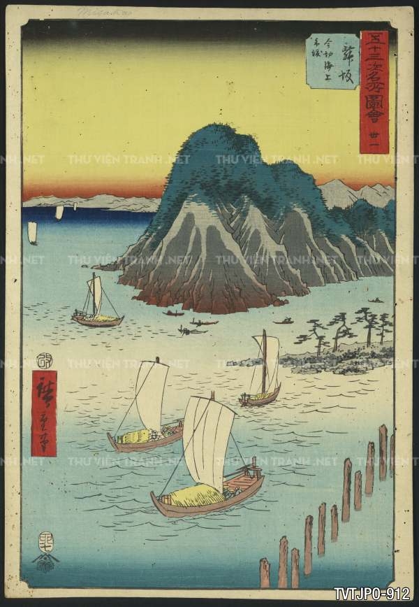Ancient Japanese woodblock prints- Tranh phong cảnh Nhật Bản xưa