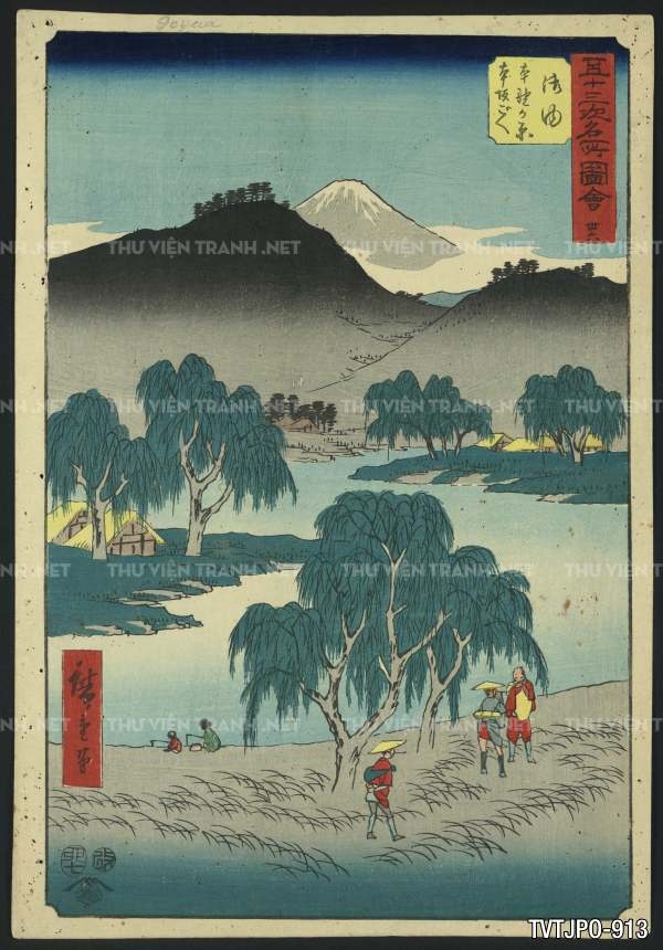Ancient Japanese woodblock prints- Tranh phong cảnh Nhật Bản xưa