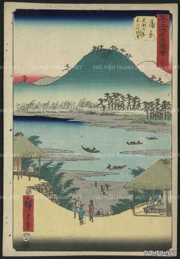 Ancient Japanese woodblock prints- Tranh phong cảnh Nhật Bản xưa