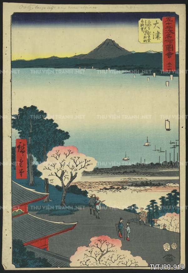 Ancient Japanese woodblock prints- Tranh phong cảnh Nhật Bản xưa