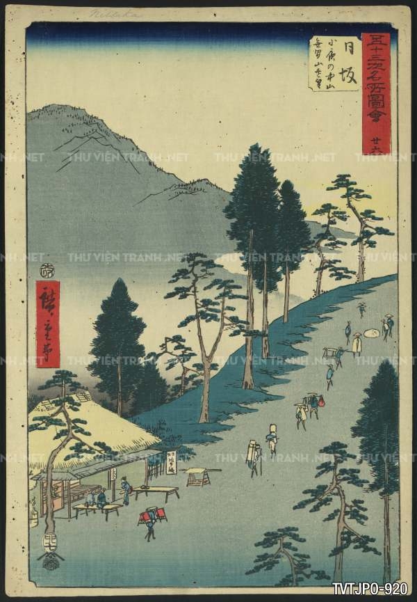 Ancient Japanese woodblock prints- Tranh phong cảnh Nhật Bản xưa