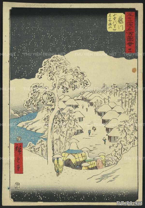 Ancient Japanese woodblock prints- Tranh phong cảnh Nhật Bản xưa