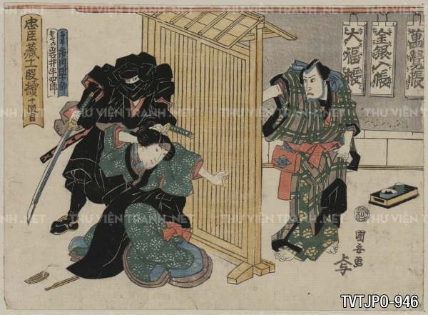 Ancient Japanese woodblock prints- Tranh cổ Nhật Bản xưa