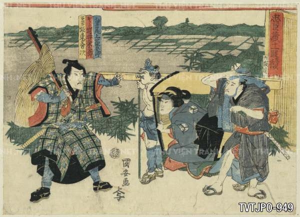 Ancient Japanese woodblock prints- Tranh cổ Nhật Bản xưa