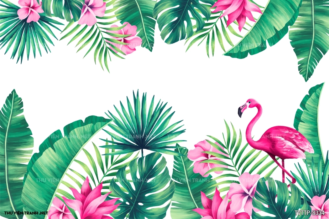 Tranh cây lá nhiệt đới, thực vật nhiệt đới- Tropical Leaves- Tropical plants