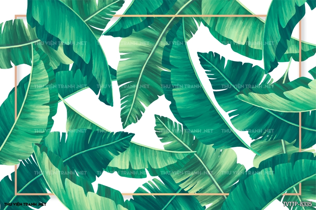 Tranh cây lá nhiệt đới, thực vật nhiệt đới- Tropical Leaves- Tropical plants