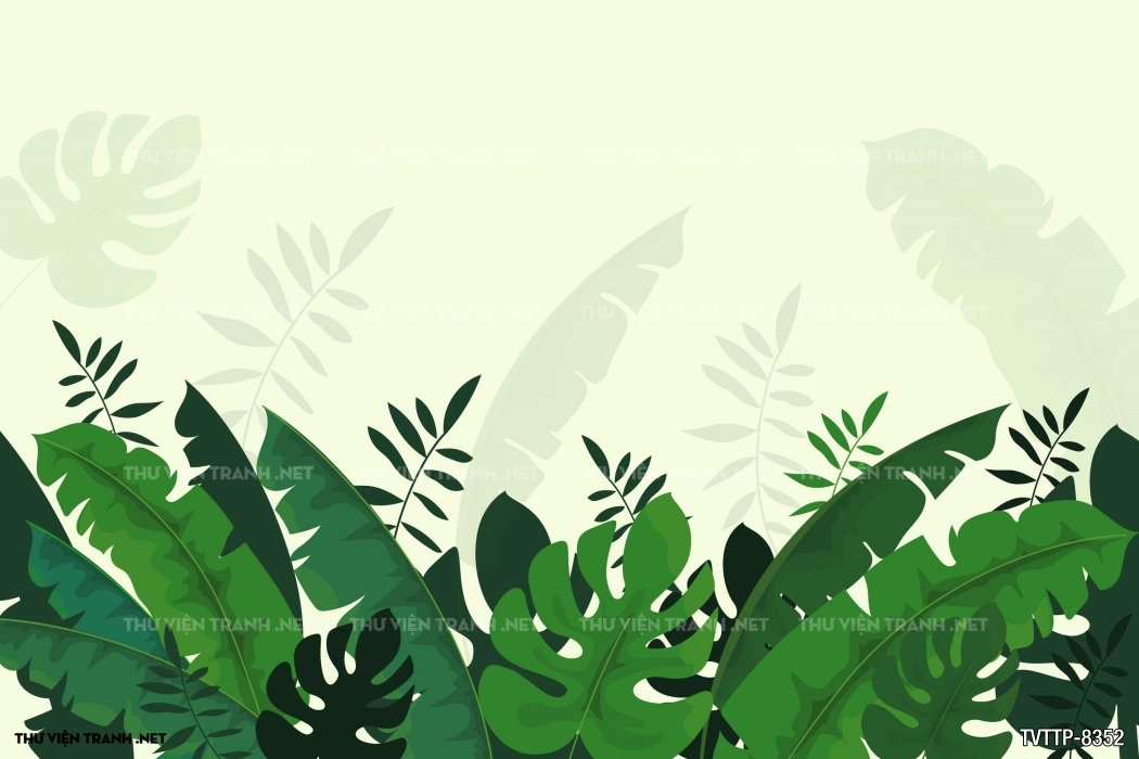 Tranh cây lá nhiệt đới, thực vật nhiệt đới- Tropical Leaves- Tropical plants
