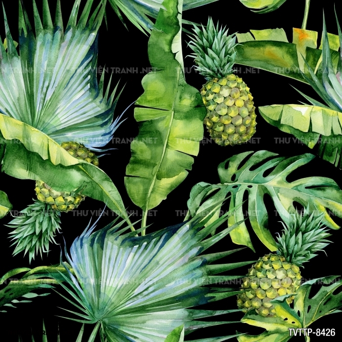Tranh cây lá nhiệt đới, thực vật nhiệt đới- Tropical Leaves