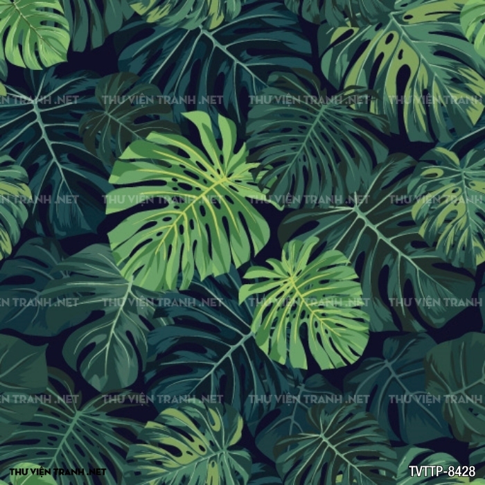 Tranh cây lá nhiệt đới, thực vật nhiệt đới- Tropical Leaves